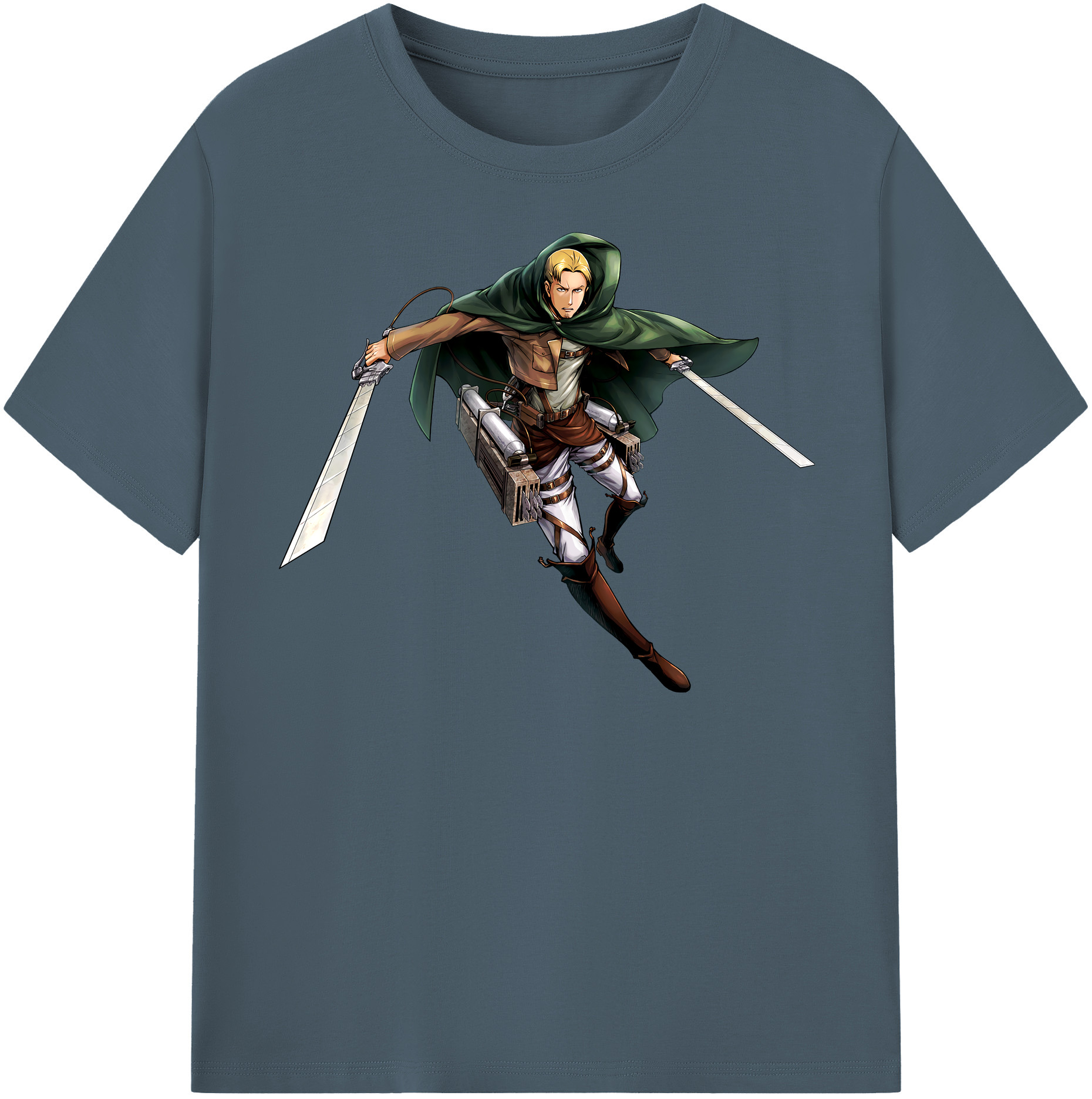 （画像用） 進撃の巨人 Attack on Titan 綿100％半袖Tシャツ（フロントプリント）